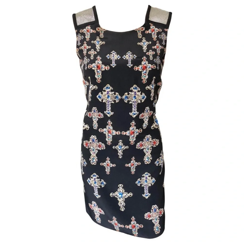 VERSACE FW 2012 RUNWAY GOTHIC PRINT DRESS - Picture 2 of 7